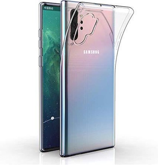 Samsung Galaxy Note 10 Plus Hoesjes – Siliconen Backcover – Flexibel – Transparant – Schokbestendig-Ilumina Benelux