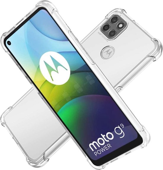Motorola Moto G9 Power Hoesjes – Siliconen Backcover – Schokbestendig – 2x Screenprotector – Transparant-Ilumina Benelux