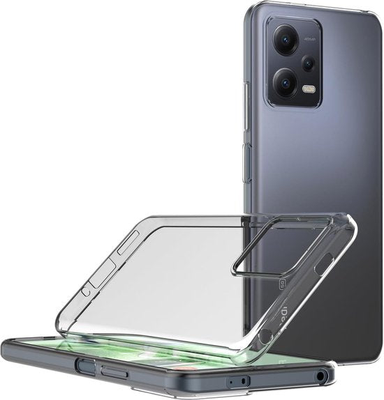 Xiaomi Redmi Note 12 5G Hoesjes – Flexibele Siliconen Backcover – Schokbestendig – Zwart-Ilumina Benelux