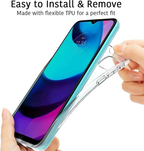 Motorola Moto E20/E30/E40 Hoesjes – Siliconen Backcover – Transparant – Flexibel – Anti-kras-Ilumina Benelux