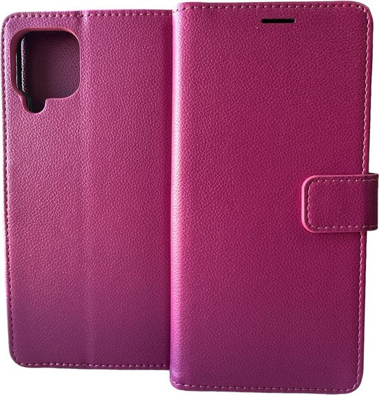 Samsung Galaxy M53 Hoesjes – Portemonnee Hoes – 2 Pack Screenprotector – Pasjeshouder – Roze