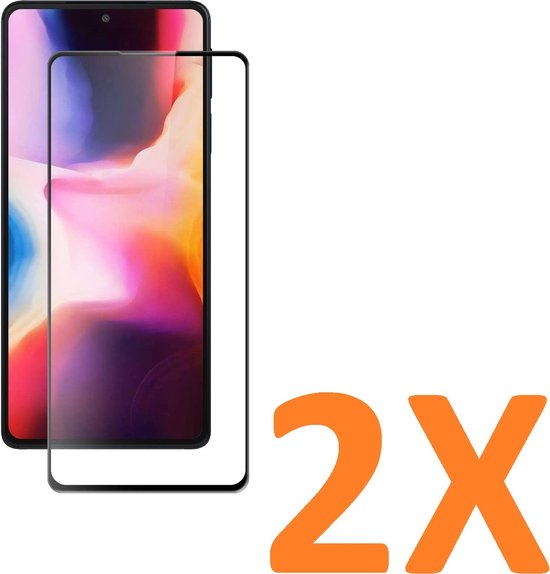 Full Cover Screenprotector - Geschikt voor Motorola Moto Edge 30 Pro - 9H Glas (2-Pack)