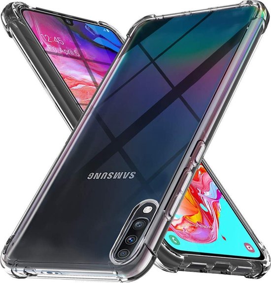 Samsung Galaxy A70 Hoesjes – Siliconen Backcover – Flexibel – Schokbestendig – Transparant-Ilumina Benelux