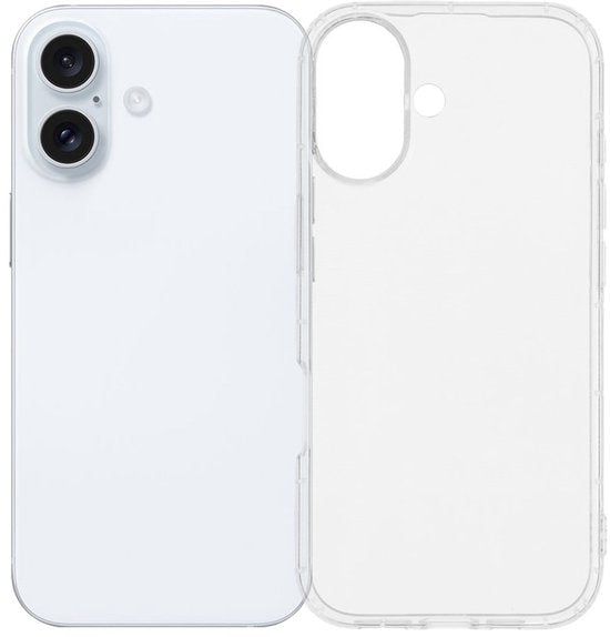 iPhone 17 Hoesjes – Transparante Siliconen Backcover – Soft Cover – Incl. Gehard Glas Screenprotector-Ilumina Benelux
