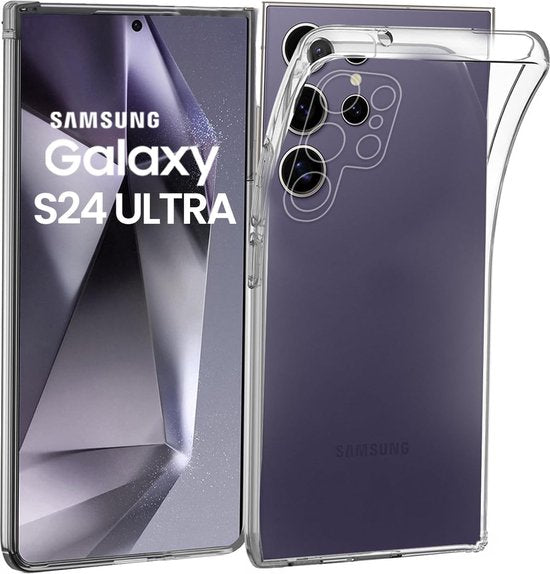 Samsung Galaxy S24 Ultra Hoesjes – Siliconen Backcover – Transparant – Flexibel – Anti Kras-Ilumina Benelux