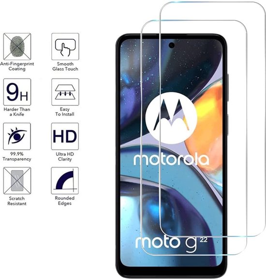 Motorola Moto G22 Hoesjes – Siliconen Backcover – Schokbestendig – Inclusief 2 Screenprotectors – Zwart-Ilumina Benelux
