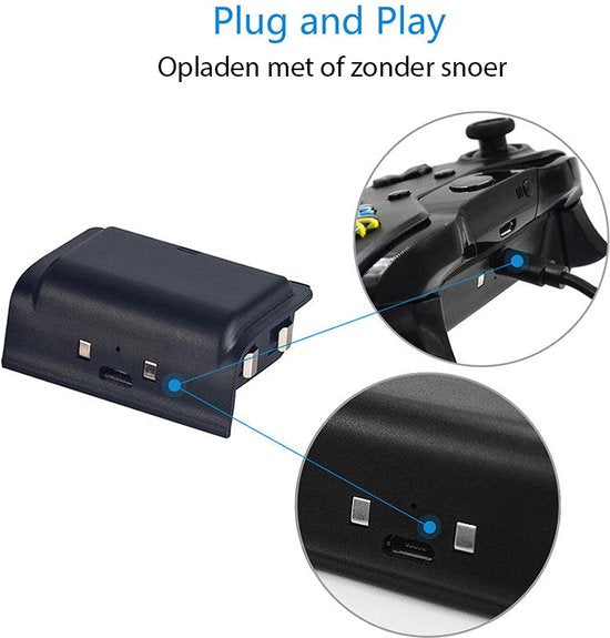 Oplaadstation – Geschikt voor Xbox One/S/X – Dual Controller Dock – LED Indicatie – Zwart-Oplaadstation controllers-Ilumina Benelux