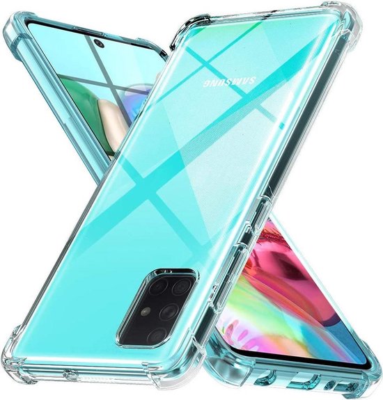 Samsung Galaxy A71 Hoesjes – Transparante Siliconen Backcover – Flexibel – Schokbestendig-Ilumina Benelux
