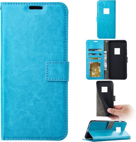 Nokia XR20 Hoesjes – Portemonnee Book Case – Pasjeshouder – Magneetsluiting – Turquoise-Ilumina Benelux