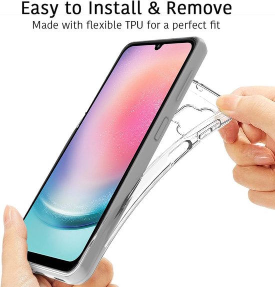 Samsung Galaxy A25 Hoesjes – Transparante Siliconen Backcover – Flexibel – 4G & 5G – Transparant