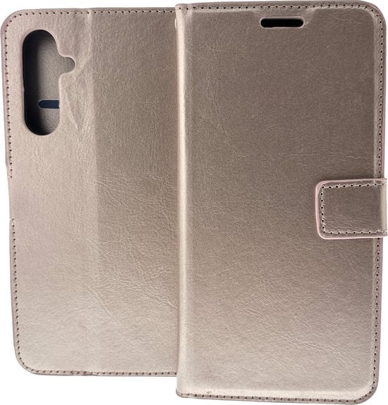 Samsung Galaxy A05 Hoesjes – Portemonnee Book Case – Pasjeshouder – Magneetsluiting – Roségoud-Ilumina Benelux