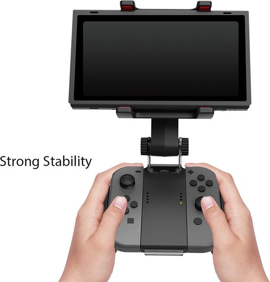Controllerhouder – Geschikt voor Nintendo Switch – Handvat Clip Mount – 360° Draaibaar – Zwart