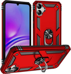 Anti-Shock Hybrid Ring Armor Hoesje Geschikt voor: Samsung Galaxy A05 - Rood