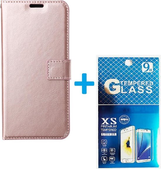 Motorola Edge 20 Hoesjes – Portemonnee Book Case – Pasjeshouder – 2x Screenprotector – Roségoud-Ilumina Benelux