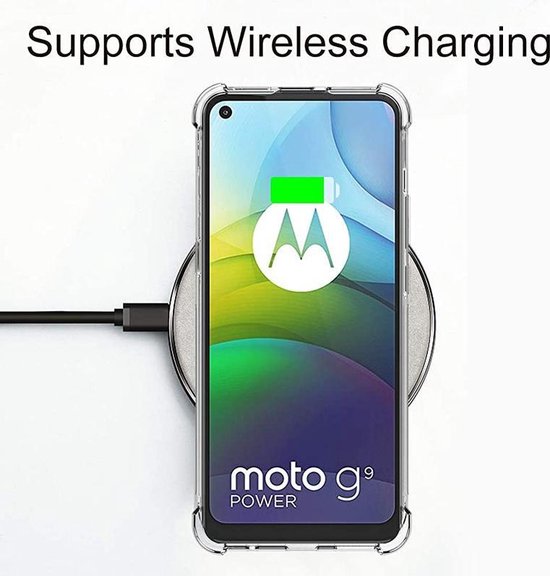 Motorola Moto G9 Power Hoesjes – Siliconen Backcover – Schokbestendig Anti-Shock – Transparant-Ilumina Benelux