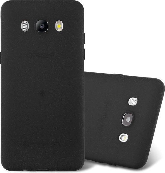 Flexibele achterkant Silicone hoesje Zwart Geschikt voor: Samsung Galaxy J5 2016