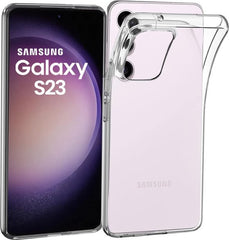 Samsung Galaxy S23 Hoesjes – Siliconen Backcover – Soft TPU – Transparant – Schokbestendig