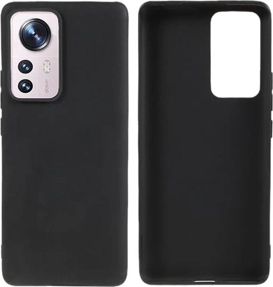 Xiaomi 12 Pro Hoesjes – Siliconen Backcover – Flexibel – Schokbestendig – Zwart-Ilumina Benelux