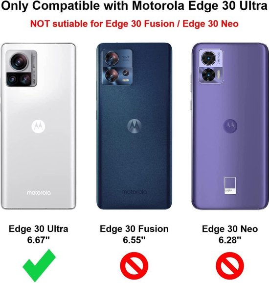 Motorola Edge 30 Ultra Hoesjes – Soft TPU Siliconen Backcover – Schokbestendig – Zwart