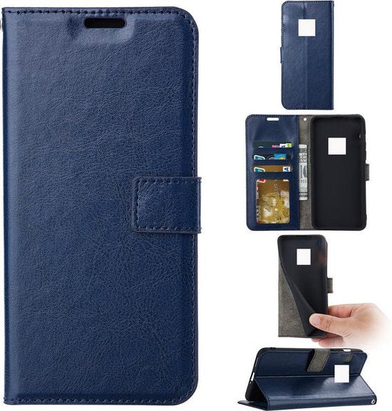 Nokia XR20 Hoesjes – Portemonnee Book Case – Pasjeshouder – Magneetsluiting – Blauw-Ilumina Benelux