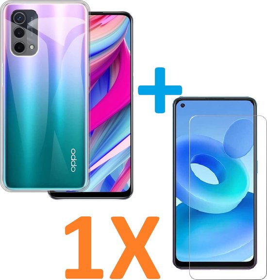 Oppo A93 5G Hoesjes – Soft TPU Siliconen Backcover – Transparant – Inclusief Screenprotector – Anti-kras-Ilumina Benelux