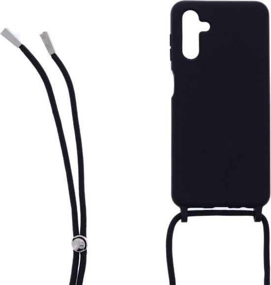 Ketting silicone telefoonhoesje Geschikt voor: Samsung Galaxy A13 5G - TPU - Silicone - Zwart
