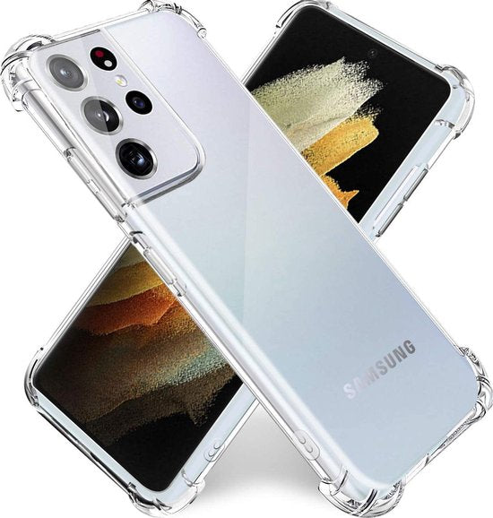 Samsung Galaxy S21 Ultra Hoesjes – Siliconen Backcover – Schokbestendig – Flexibel – Transparant-Ilumina Benelux