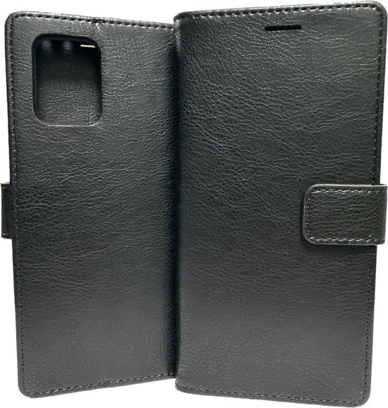 Samsung Galaxy S10 Lite Hoesjes – Portemonnee Book Case – Pasjeshouder – Magneetsluiting – Zwart-Ilumina Benelux