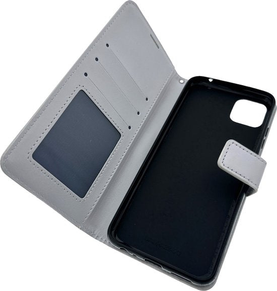 Portemonnee Book Case Hoesje Geschikt voor: Samsung Galaxy A04 - Wit