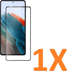 Full Cover Screenprotector - Geschikt voor Motorola Moto E32 / E32 - 9H Glas (1-Pack)