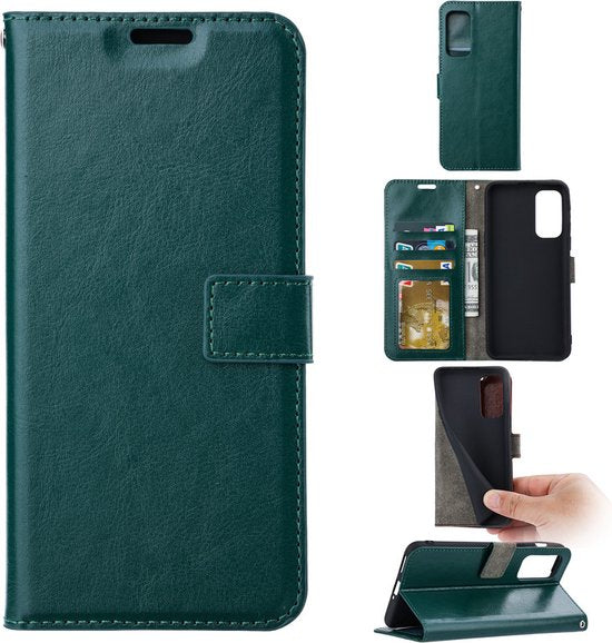 Xiaomi 12 / 12X Hoesjes – Portemonnee Hoes – Pasjeshouder – Magneetsluiting – Groen-Ilumina Benelux