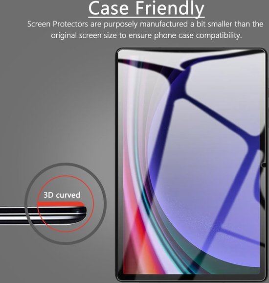 Screenprotector – Geschikt voor Samsung Galaxy Tab S9 Ultra/S10 Ultra/S11 Ultra – Gehard Glas – Anti-kras – 2-Pack-tabletscreenprotectors-Ilumina Benelux