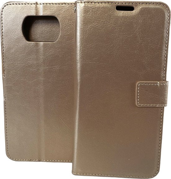 Xiaomi Poco X3/X3 Pro Hoesjes – Portemonnee Book Case – Pasjeshouder – 2x Screenprotector – Goud-Ilumina Benelux