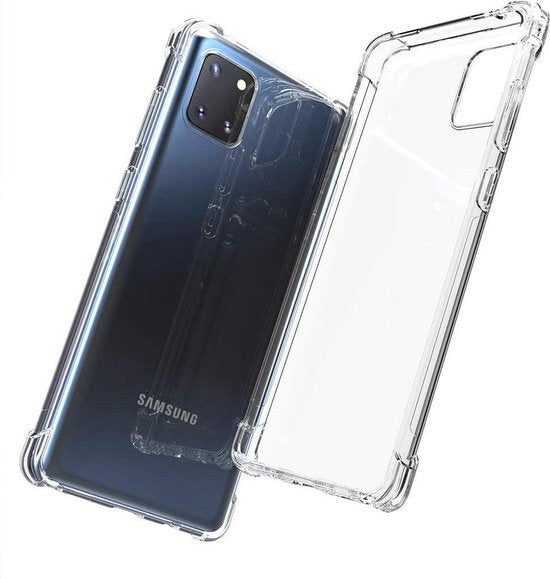 Samsung Galaxy A81 Hoesjes – Siliconen Backcover – Schokbestendig – Transparant-Ilumina Benelux