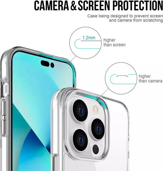 Telefoonhoes met verhoogde scherm- en cameraranden