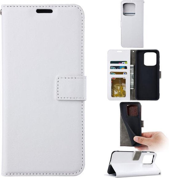 Xiaomi 13 Pro Hoesjes – Portemonnee Book Case – Pasjeshouder – Magneetsluiting – Wit-Ilumina Benelux
