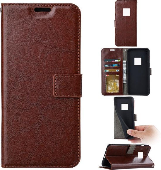 Nokia XR20 Hoesjes – Portemonnee Book Case – Pasjeshouder – Magneetsluiting – Bruin-Ilumina Benelux