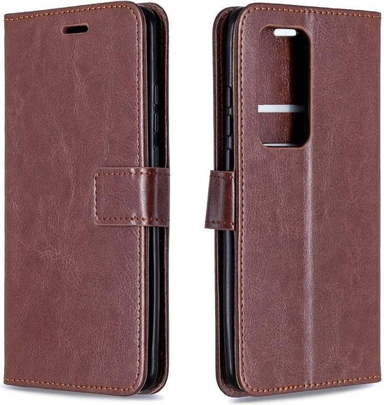 Oppo Find X3 Neo Hoesjes – Portemonnee Book Case – Pasjeshouder – Magneetsluiting – Bruin-Ilumina Benelux