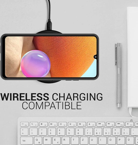 Samsung Galaxy A32 4G Hoesjes – Siliconen Backcover – Flexibel – Schokbestendig – Zwart-Ilumina Benelux