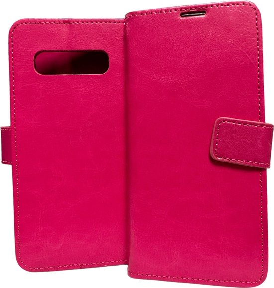 Samsung Galaxy S8 Plus Hoesjes – Portemonnee Hoes – Pasjeshouder – Magneetsluiting – Roze-Ilumina Benelux