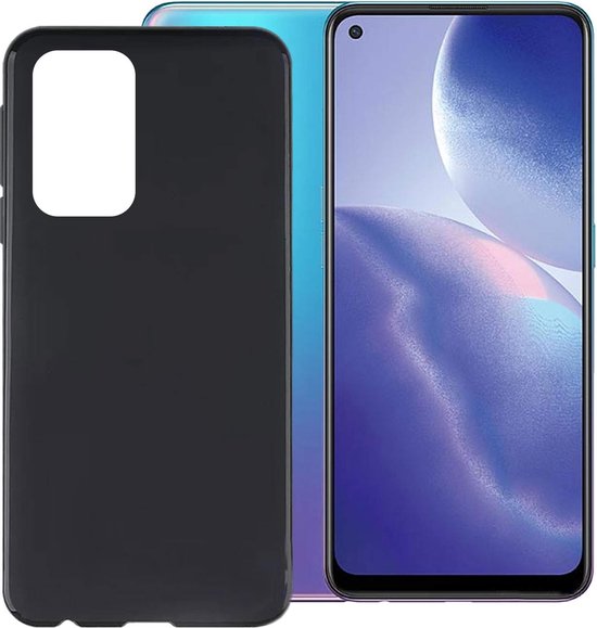 Oppo A94 5G Hoesjes – Siliconen Backcover – Flexibel – Schokbestendig – Zwart-Ilumina Benelux