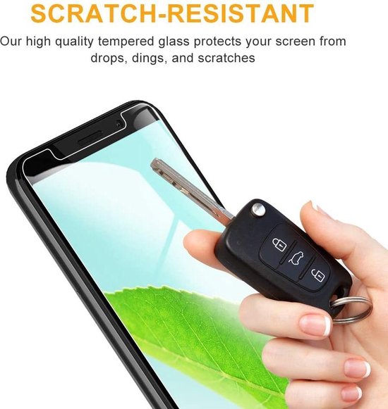 Screenprotector - Geschikt voor Motorola Moto E6s - 9H Glas (3-Pack)