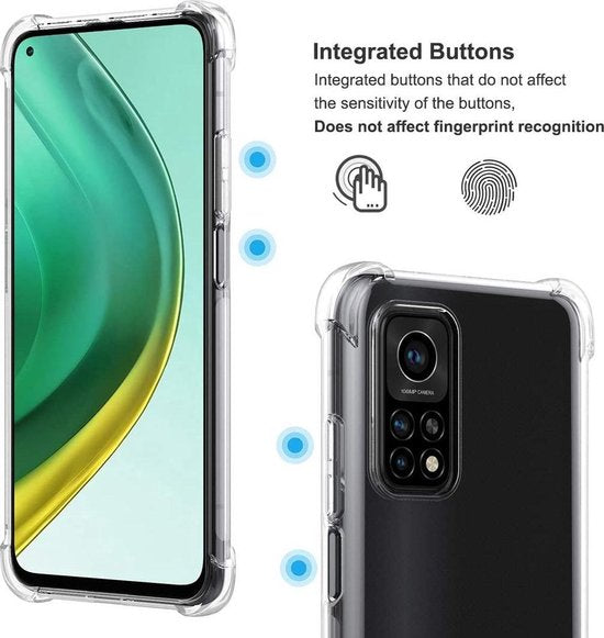 Xiaomi Mi 10T / 10T Pro 5G Hoesjes – Soft TPU Siliconen Backcover – Schokbestendig – Transparant-Ilumina Benelux