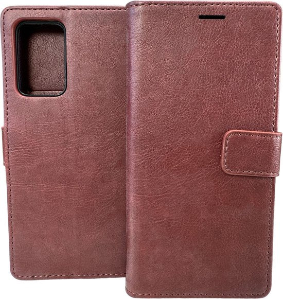 Oppo Reno 7 5G Hoesjes – Portemonnee Bookcase – Pasjeshouder – Magneetsluiting – Bruin-Ilumina Benelux