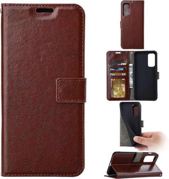 Xiaomi 12 / 12X Hoesjes – Portemonnee Book Case – Pasjeshouder – Magneetsluiting – Bruin-Ilumina Benelux
