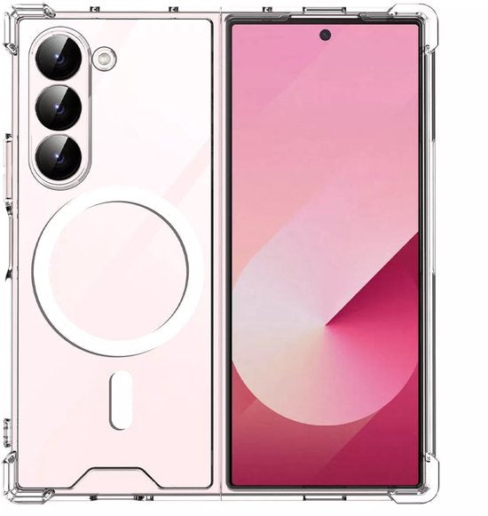 Samsung Galaxy Z Fold 6 Hoesjes – Transparante TPU Backcover – MagSafe Compatibel – Schokbestendig – Dun & Flexibel – Doorzichtig-Ilumina Benelux