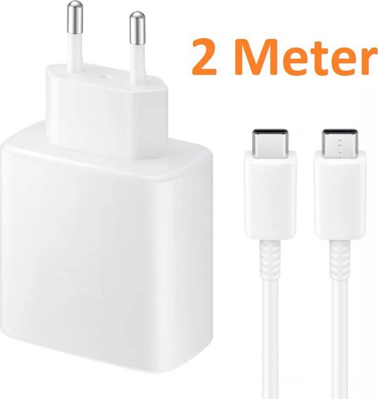 Oplaadkabel – Geschikt voor Oppo/OnePlus/Samsung/Switch/PS5 Controller – USB-C Male – 45W Snelladen – 2 Meter-Oplader-Ilumina Benelux