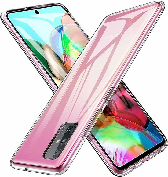 Samsung Galaxy A71 Hoesjes – Siliconen Backcover – Schokbestendig – Transparant-Ilumina Benelux
