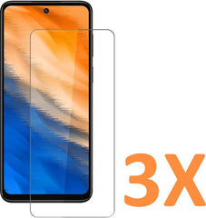 Screenprotector - Geschikt voor Motorola MOTO G13/ G23/ G53 5G - 9H Glas (3-Pack)