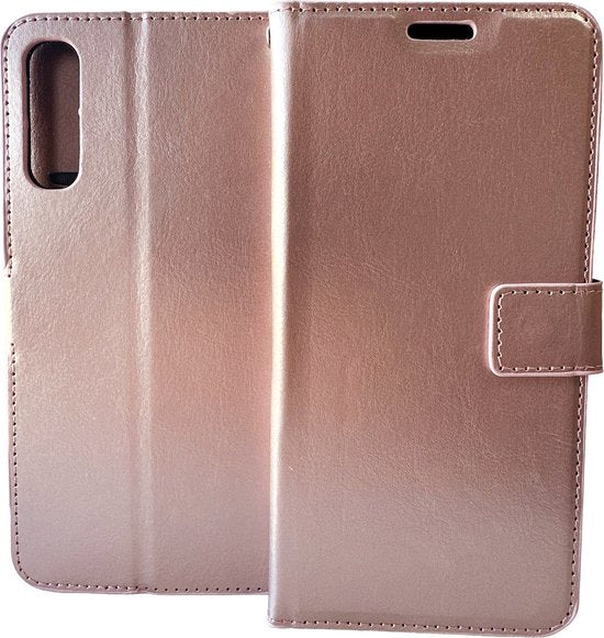 Huawei P30 Lite Hoesjes – Portemonnee Hoes – Pasjeshouder – Magneetsluiting – Roségoud-Ilumina Benelux